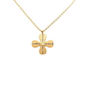 CHANEL Gold Logo Necklace